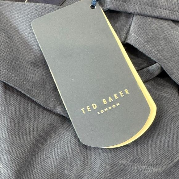 Ted Baker Blue Gray Storm Button-Down Shirt NEW Size 4 / US Large - Picture 3 of 10